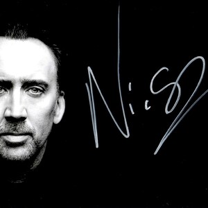 ニコラス・ケイジ 直筆サイン+COA - Etsy 日本