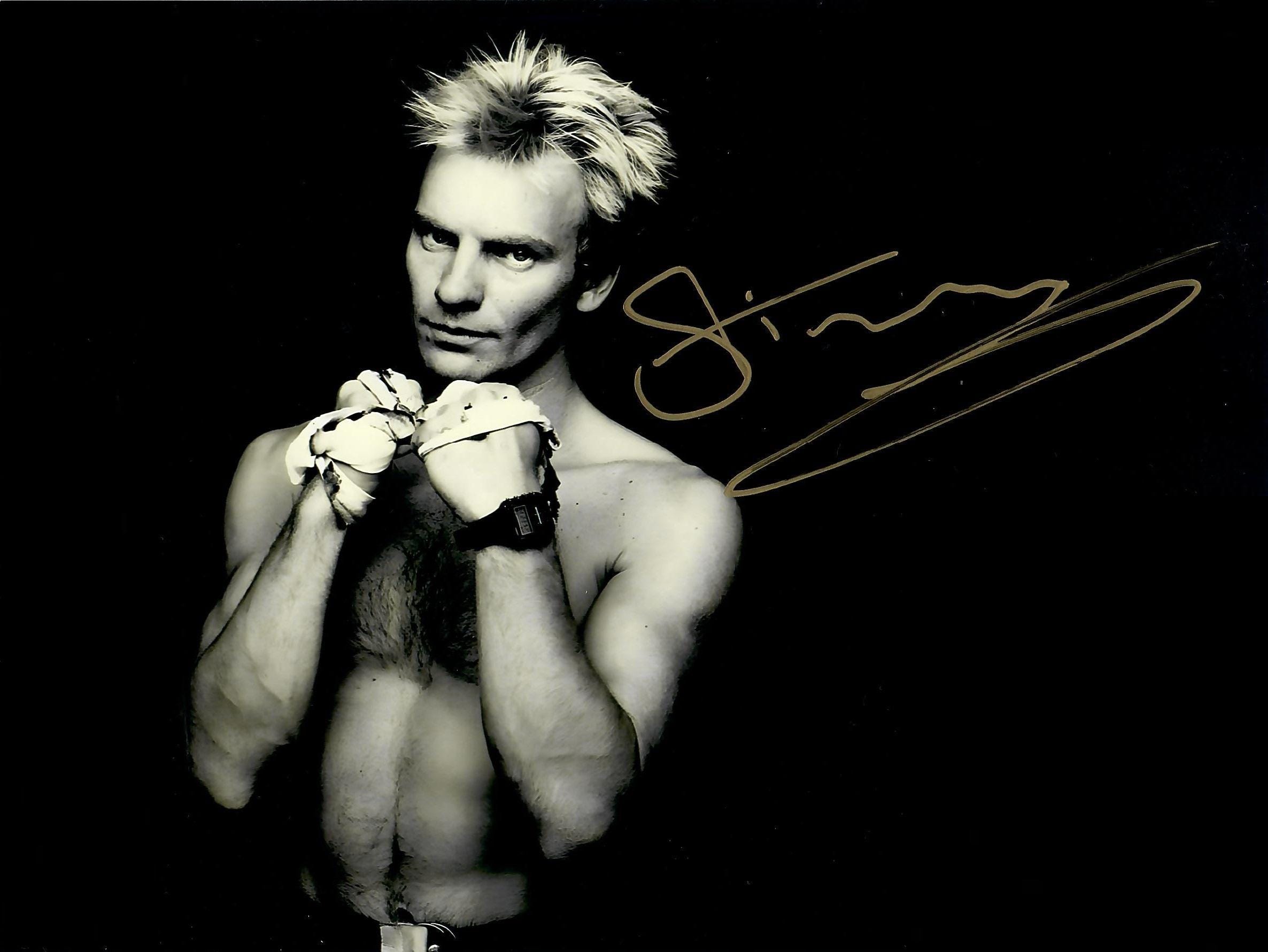 Sting Autograph + COA (the Police) - Etsy