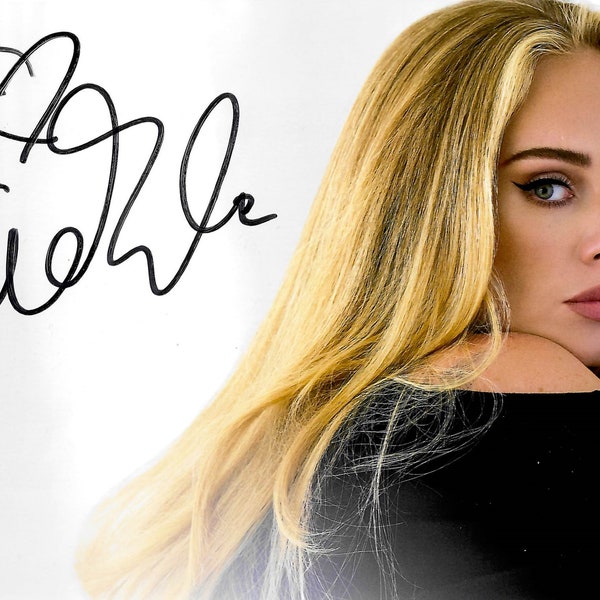 Adele Autograph (Autogramm) + COA