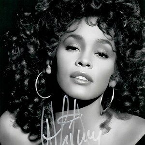 Whitney Houston Autograph + COA - Etsy
