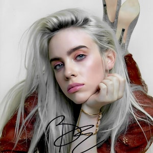 Autógrafo + certificado de autenticidad de Billie Eilish