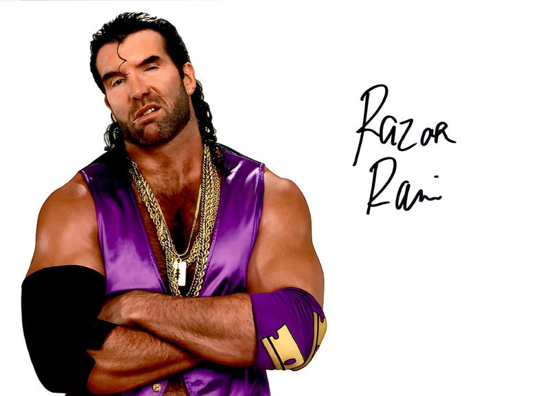 Razor Ramon Autograph Razor Ramon Autograph + COA (scott Hall) - Etsy