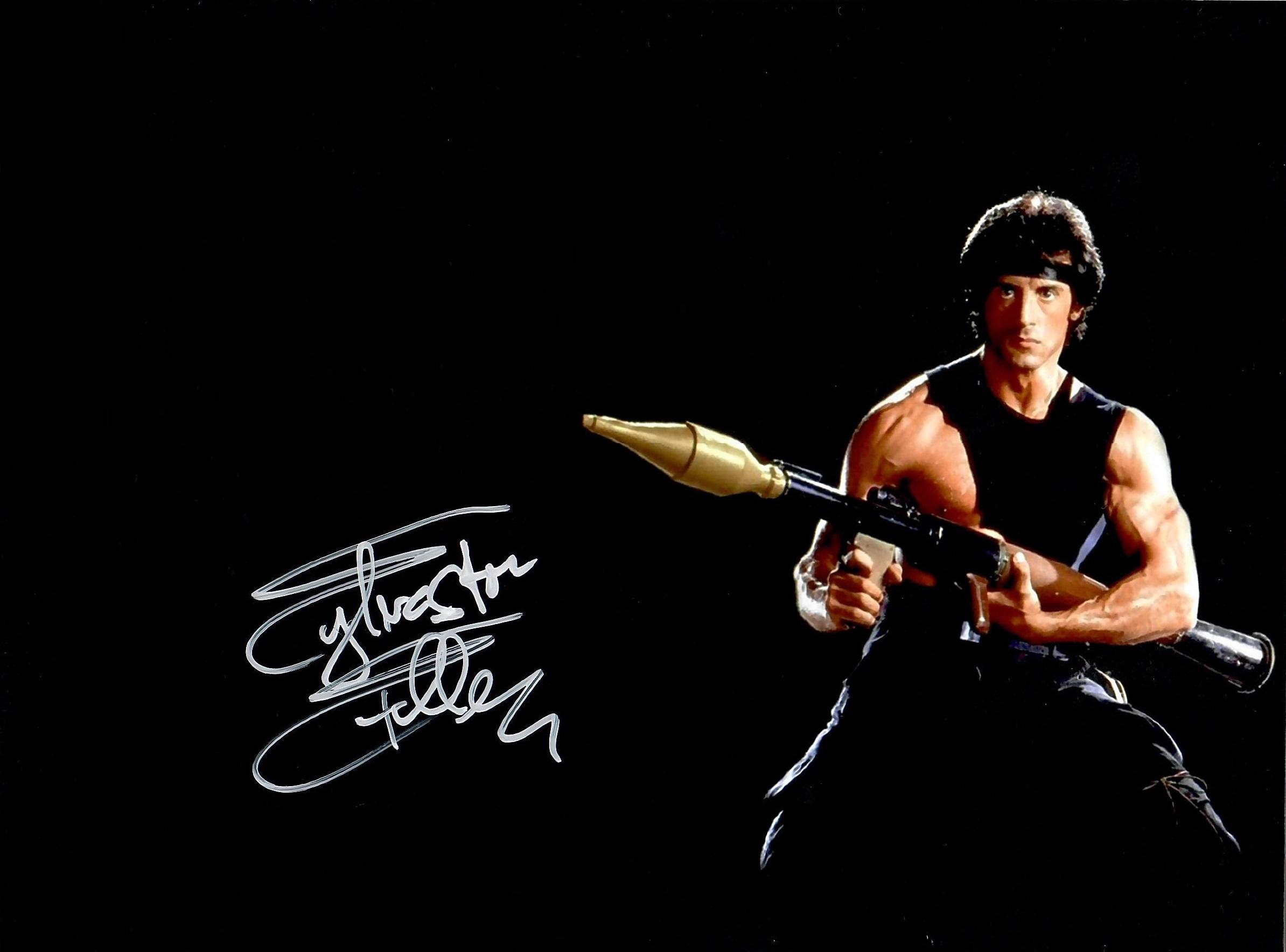 Sylvester stallone signed - Etsy 日本