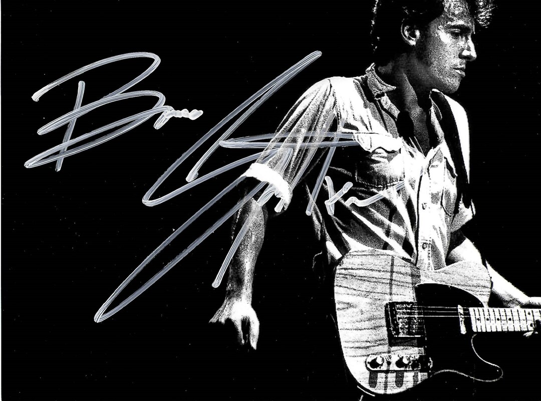 【超貴重】直筆サイン　ポール&ブルーススプリングスティーン 超貴重】直筆サインポール&ブルーススプリングスティーン