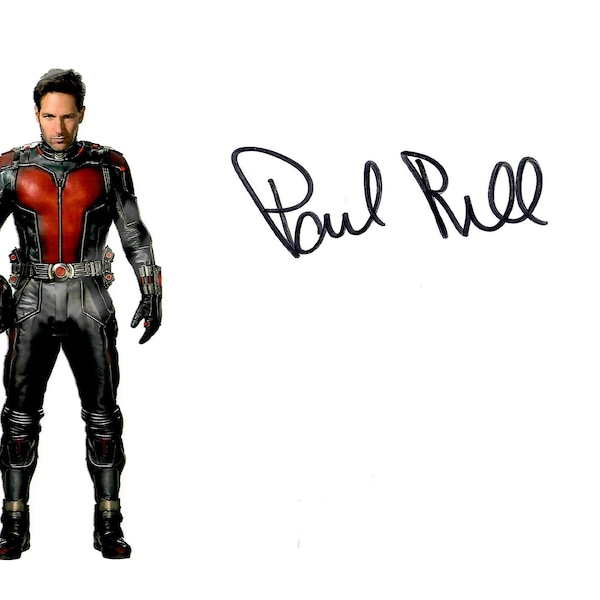 Paul Rudd - Ant-Man - Autógrafo (Autógrafo) + COA