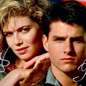 Handtekening van Tom Cruise + Kelly McGillis + COA (Top Gun)