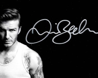 David Beckham Autograph + COA (manchester United) - Etsy