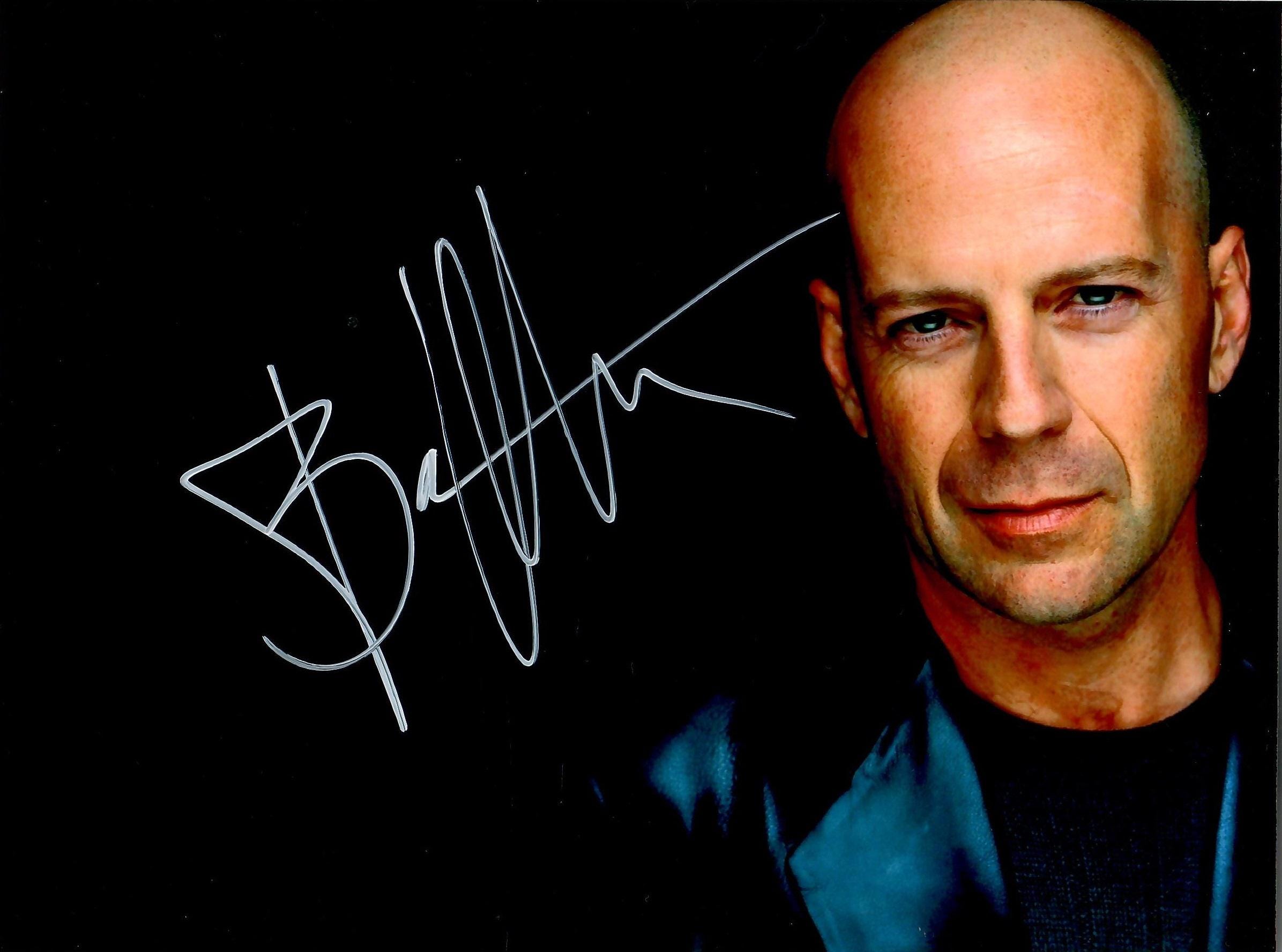 Bruce willis signed - Etsy 日本