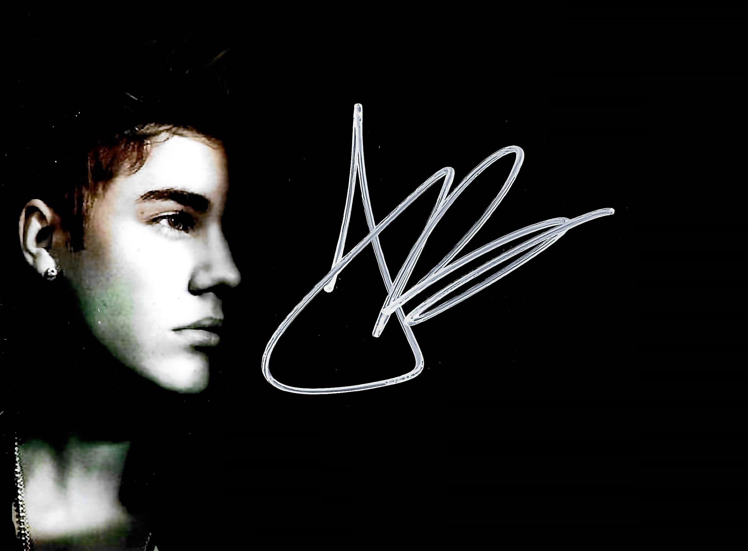 Justin Bieber Signed - Etsy Justin Bieber Signed - Etsy