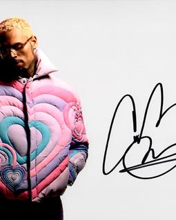 Chris Brown Autograph + COA - Etsy