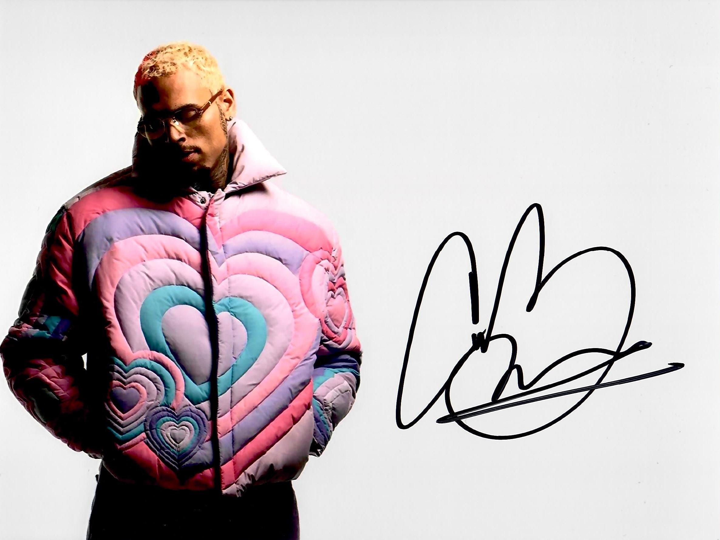 Chris brown autograph - Etsy 日本