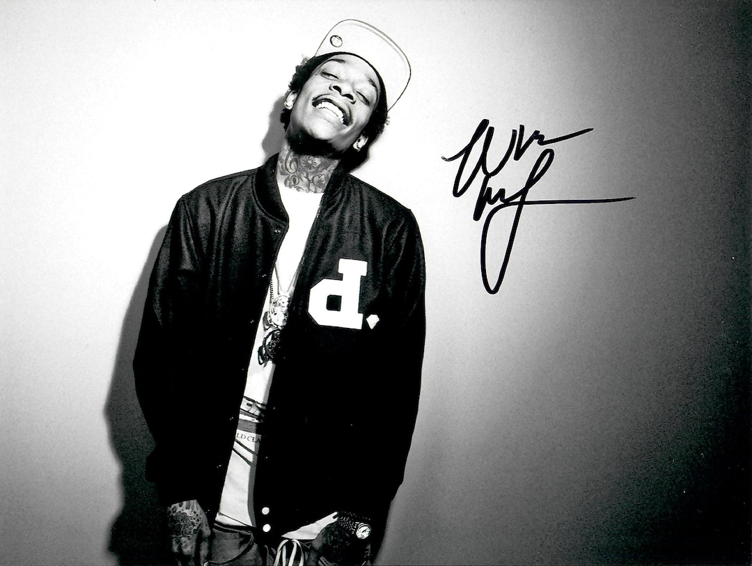 wiz khalifa 直筆サイン入りフォト Whiz Khalifa Autograph + COA - Etsy