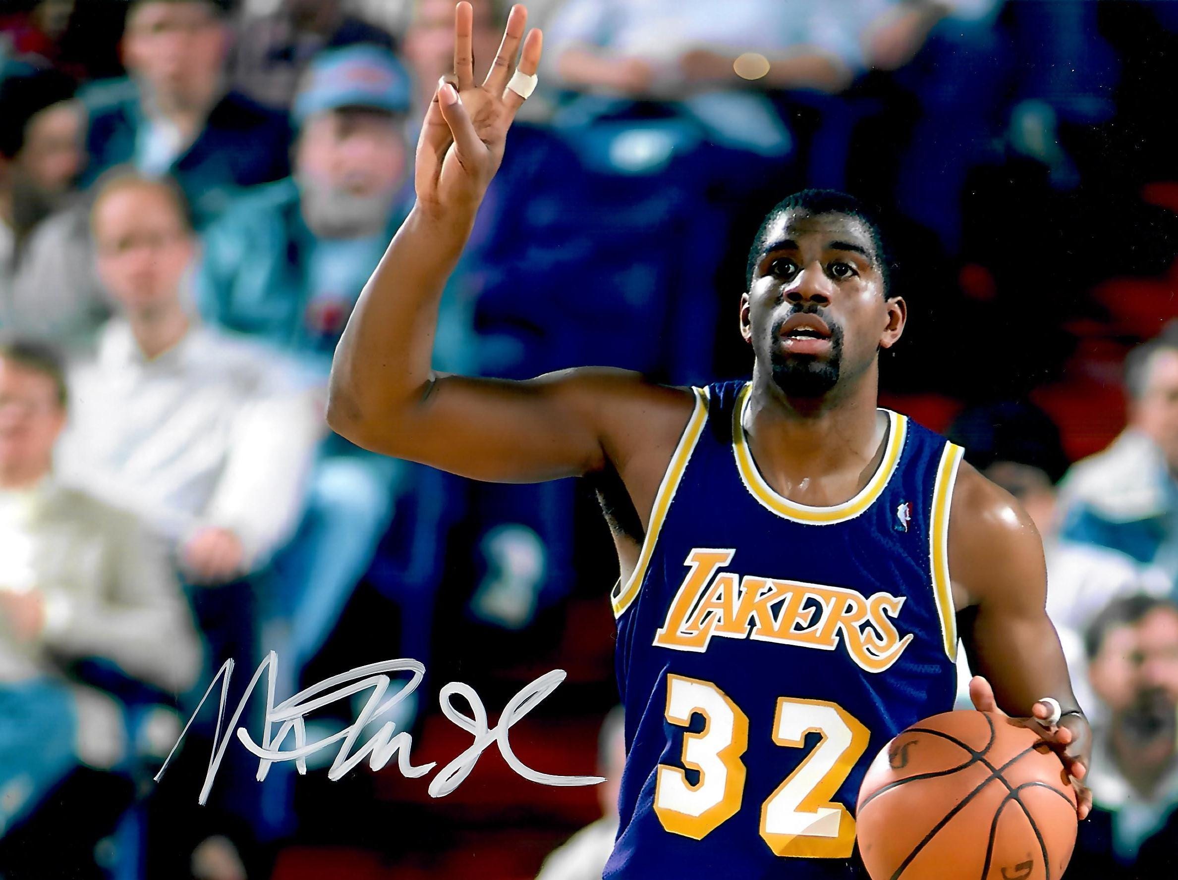 Magic Johnson Autograph (autograph) + COA - Etsy