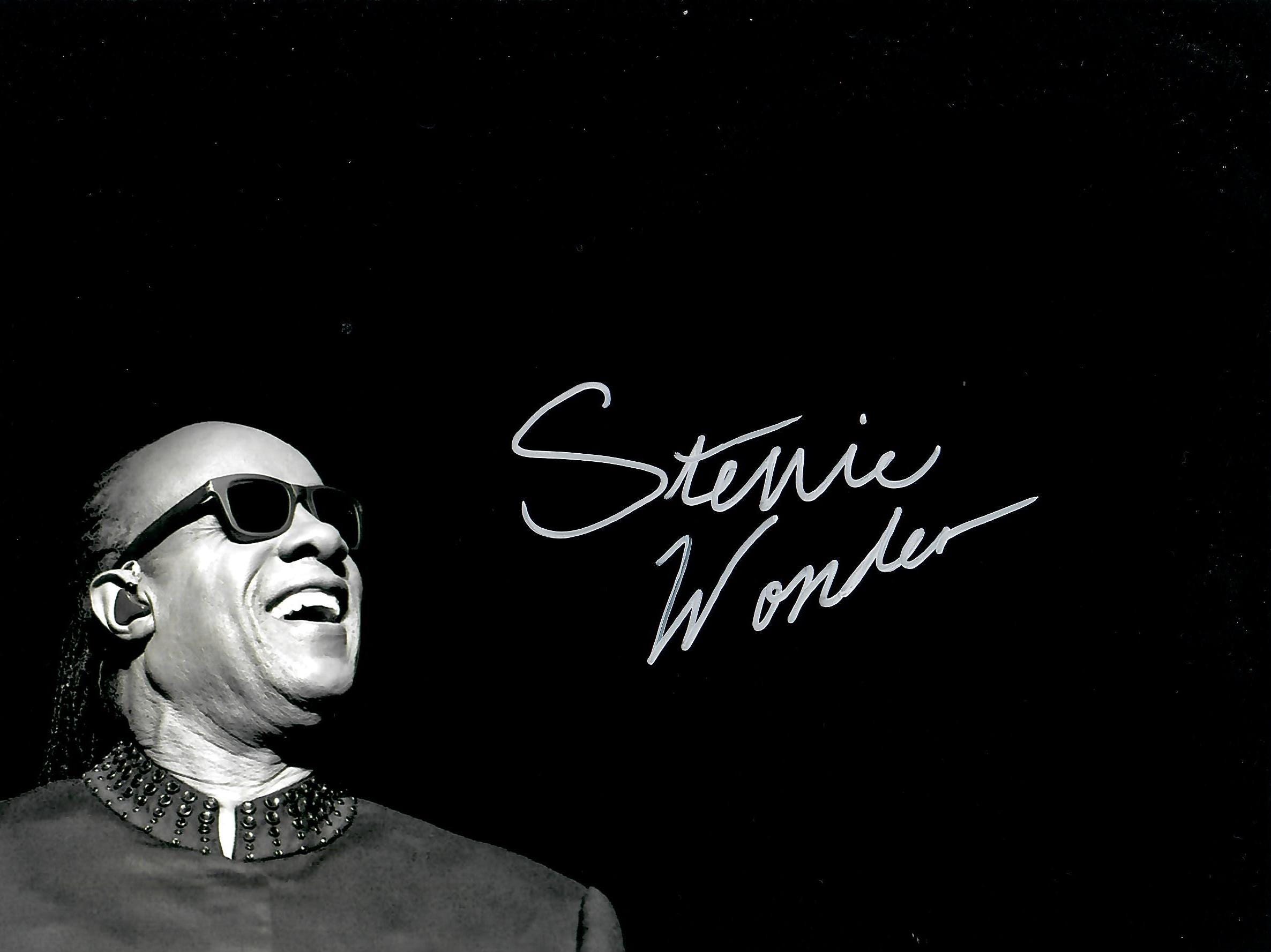 Stevie Wonder Autograph - Etsy