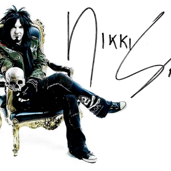Nikki Sixx - Mötley Crüe - Autograph (Autogramm) + COA