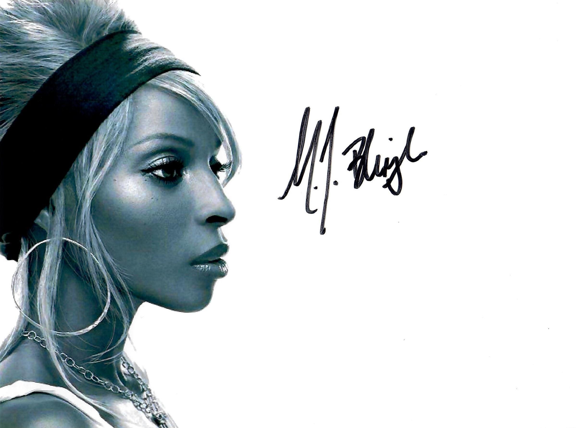 Autograph Mary J Blige - Etsy