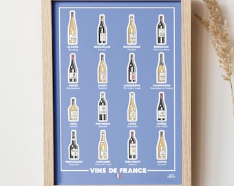 Affiche - VINS DE FRANCE