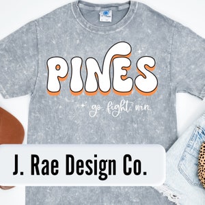 Retro Pines PNG DTF Sublimation