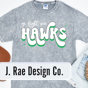 Hawks Retro PNG Sublimation DTF