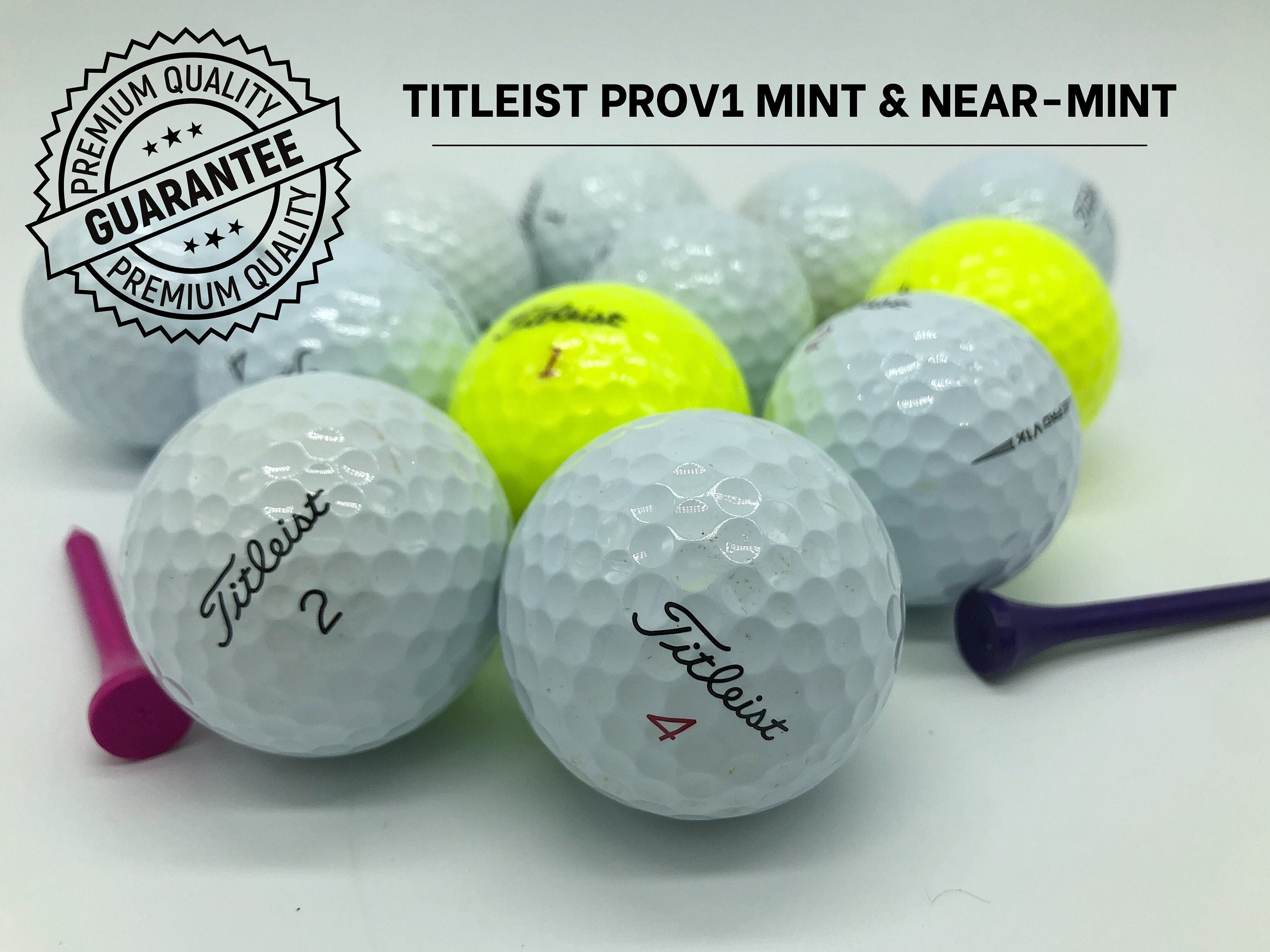 Мячи для гольфа Titleist матовый красный