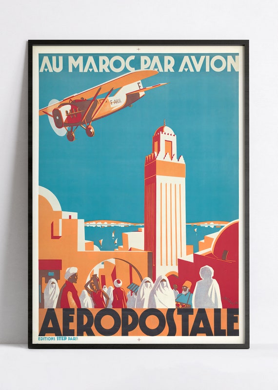 Vintage Air France Poster - Airline Poster - A3, A2, A1, A0