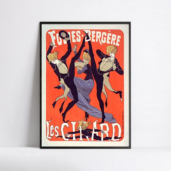 Art Nouveau Poster - Folies Bergere Poster - Cabaret Poster