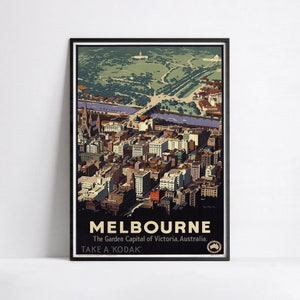 Cartel publicitario - Anuncios de viajes - Impresión en póster 40x60, 50x70, 60x90, 70x100, A3, A2, A1, A0, 12x18, 20x30, 24x36 - Cartel vintage de Australia