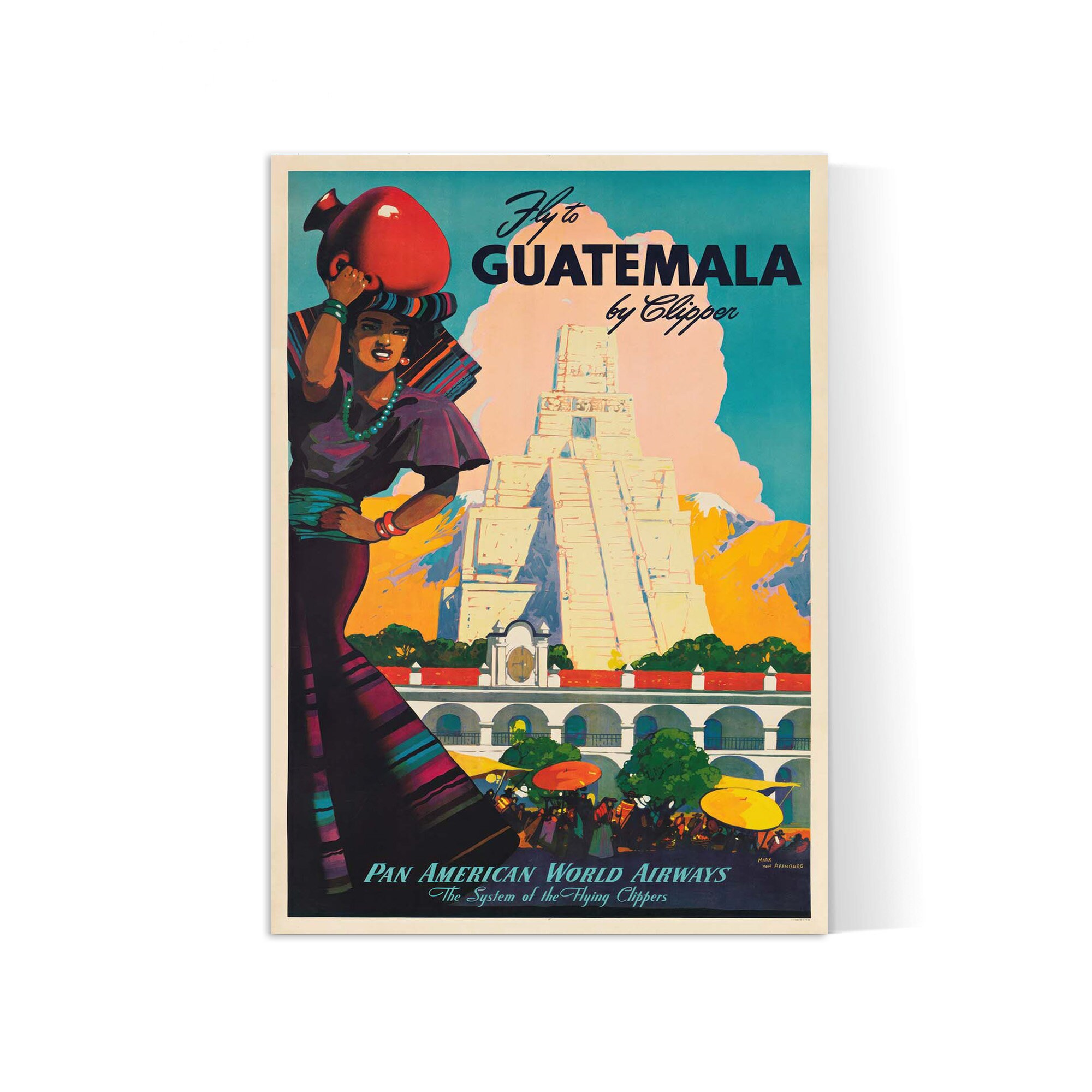 HD Poster - A3, A2, A1, A0, 24x36in, 50x70cm  - Pan Am Poster