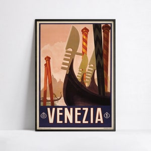 Werbeplakat - Reiseanzeigen - Poster 40x60, 50x70, 60x90, 70x100, A3, A2, A1, A0, 12x18, 20x30, 24x36 druck - Vintage Italien Plakat