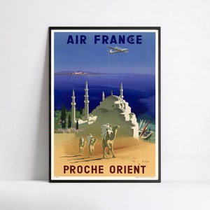 Vintage Air France Poster – Airline Poster – A3, A2, A1, A0, 24x36in, 50x70cm… – Wand Kunst Poster – Werbeposter – Ästhetisches Poster