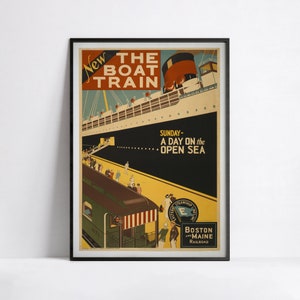 Vintage Kreuzfahrt Poster - Östliche Steamship Lines - Reiseplakat - A2, A1, A0, 24x36in, 50x70cm ... - Wandkunst Plakat - Werbeplakat
