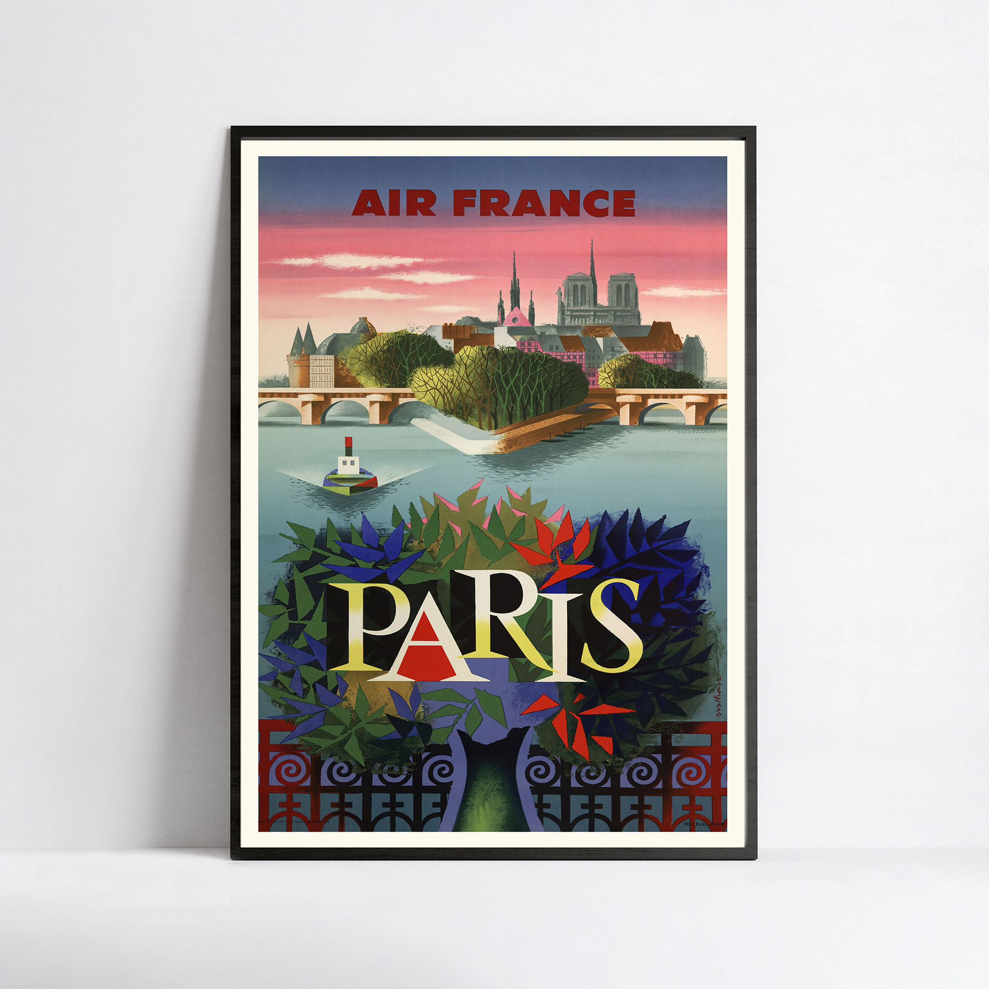 ビンテージ エールフランス ポスター FAR EAST 50×70 - メルカリ