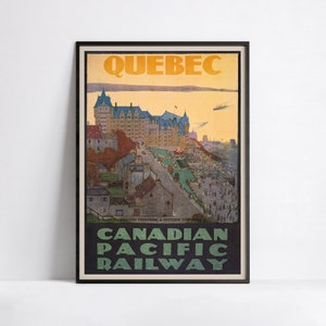 Vintage Eisenbahn Poster - Canadische Pazifik Eisenbahn - Retro Reise - A2, A1, A0, 24x36in, 50x70cm ...- Wand Kunst Plakat - Werbeplakat