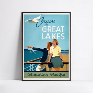 Cartel publicitario - Anuncios de viajes - Póster impreso en formato 40x60, 50x70, 60x90, 70x100, A3, A2, A1, A0, 12x18, 20x30, 24x36 - Cartel de viaje a Canadá