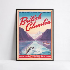 Werbeplakat - Reise Ads - Poster 40x60, 50x70, 60x90, 70x100, A3, A2, A1, A0, 12x18, 20x30, 24x36 Druck - Kanada Reise Poster