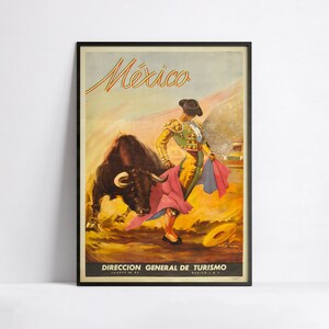 Werbeplakat - Reise Ads - Poster 40x60, 50x70, 60x90, 70x100, A3, A2, A1, A0, 12x18, 20x30, 24x36 Druck - Mexiko Reise Poster