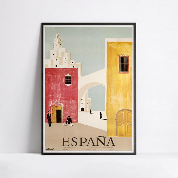 Advertising poster - Travel ads - Poster 40x60, 50x70, 60x90, 70x100, A3, A2, A1, A0, 12x18, 20x30, 24x36 print - Spain travel poster