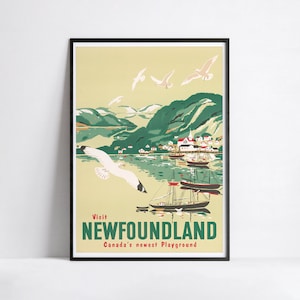 Cartel publicitario - Anuncios de viajes - Impresión de póster 40x60, 50x70, 60x90, 70x100, A3, A2, A1, A0, 12x18, 20x30, 24x36 - Cartel vintage de Canadá