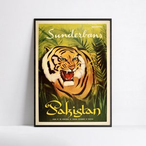 Werbeplakat - Reise Ads - Poster 40x60, 50x70, 60x90, 70x100, A3, A2, A1, A0, 12x18, 20x30, 24x36 druck - Vintage Pakistan Plakat