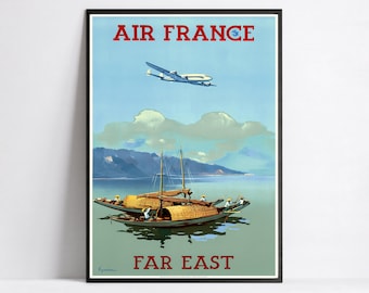 ビンテージ　エールフランス　ポスター　FAR EAST 50×70 il_340x270.3880933725_sadu.jpg