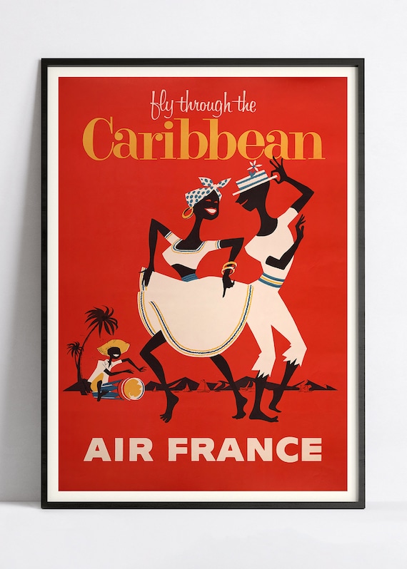 Vintage Air France Poster - Airline Poster - A3, A2, A1, A0
