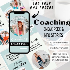The Ultimate Coaching + BODi Partner Info Stories Bundle / BODi coach / Beachbody / What is coaching / Sneak Peek