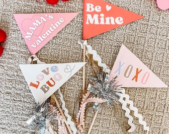 Banderín de San Valentín / Accesorio fotográfico DIY para San Valentín (Descarga digital)