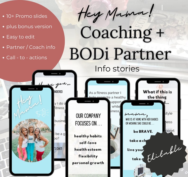 Mama Coaching Info / Bodi Partner / Stories Bundle / Bodi Coach / What