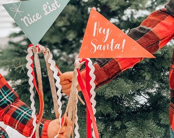 Banderín navideño: accesorio para fotos navideñas (descarga digital)