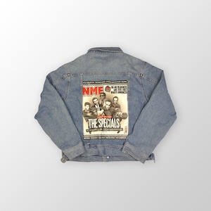 The Specials customized denim jacket 80s 90s trucker jacket - Denim Jacket - Classic - Gift for him or Gift for her - Rock Music Jacket - L