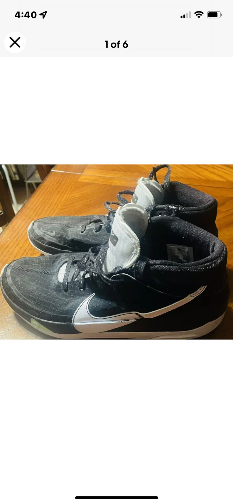 Nike Kevin Durant No 7 Mens Black Hi 