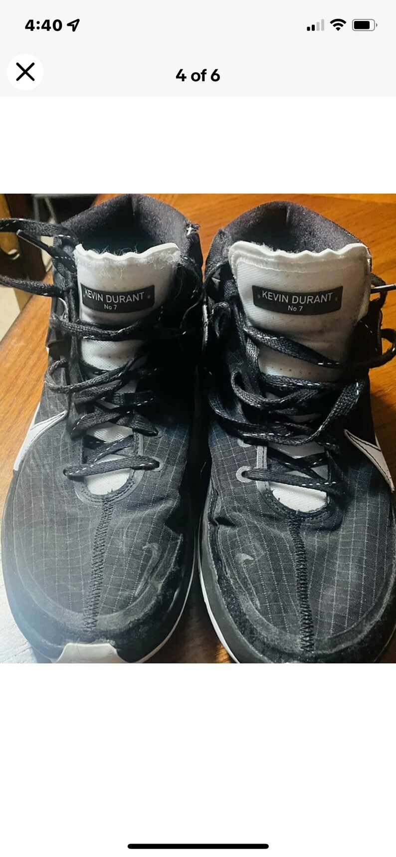 Nike Kevin Durant No 7 Mens Black Hi 