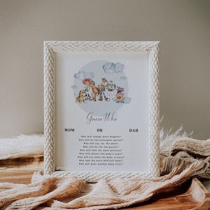 Toy Story Baby Shower Spiele - Es ist eine Boy Story - Toy Story Dekoration - Boy Story Baby Shower - Too Infinity - EDITIERBARER DIGITALER DOWNLOAD