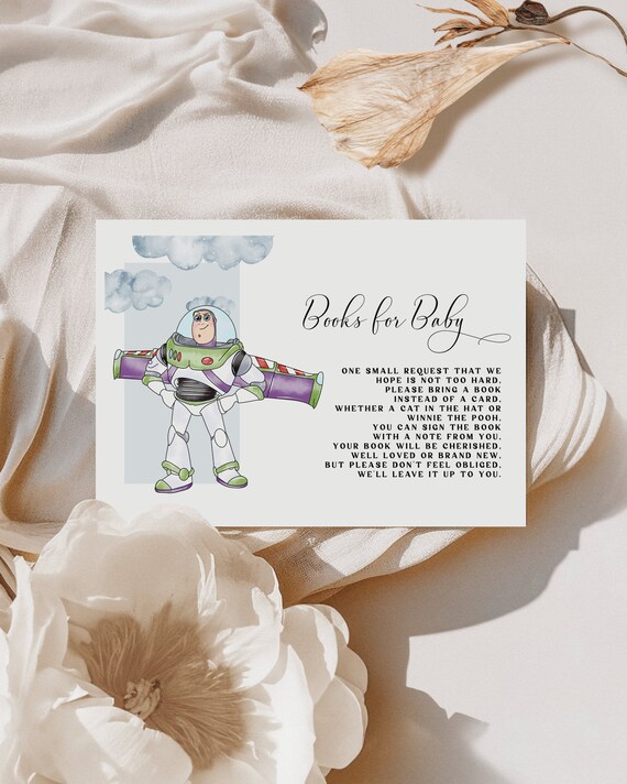 Toy Story Baby Shower Books for Baby Card – It's a Boy (EDITABLE DIGITAL DOWNLOAD)